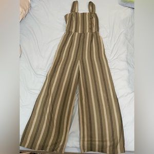 Green stripped jumpsuit